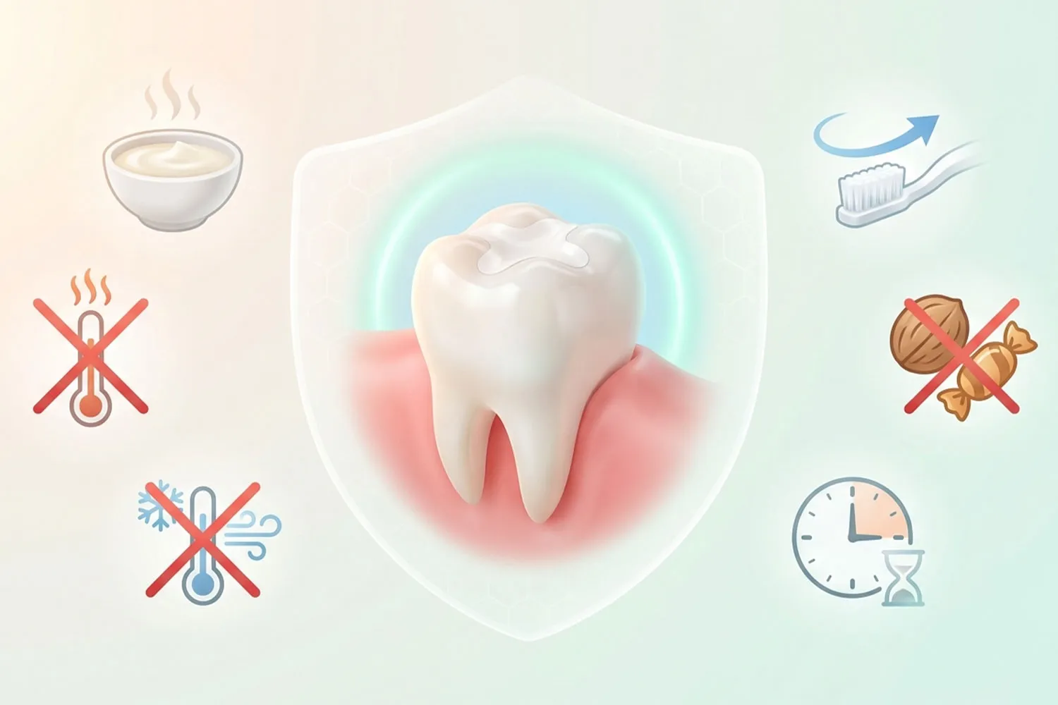مراقبت پس از پرکردن دندان post filling care guide