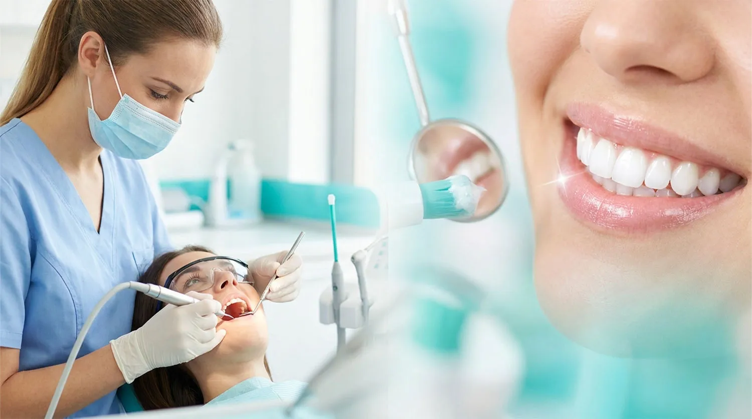 فرآیند جرمگیری و بروساژ دندان scaling polishing procedure