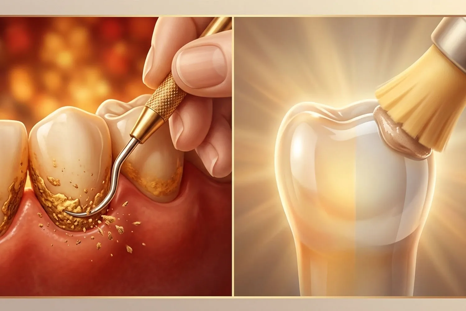 تفاوت جرمگیری و بروساژ scaling vs polishing