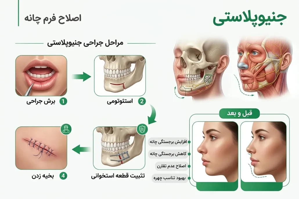جینوپلاستی در جراحی فک genioplasty in jaw surgery