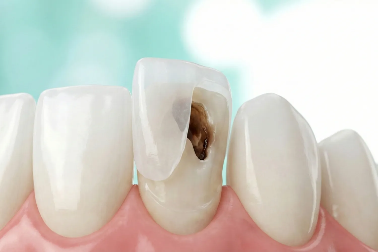 آیا کامپوزیت باعث پوسیدگی دندان می‌شود tooth decay under composite