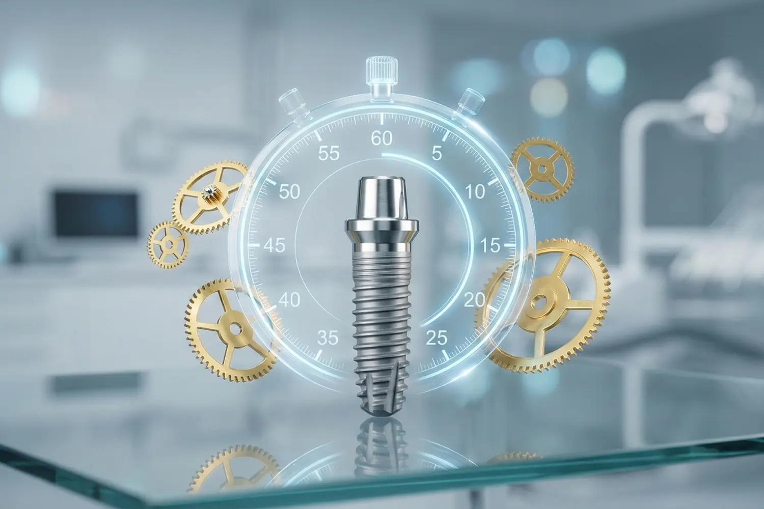 مدت زمان ایمپلنت دندان dental implant time spent