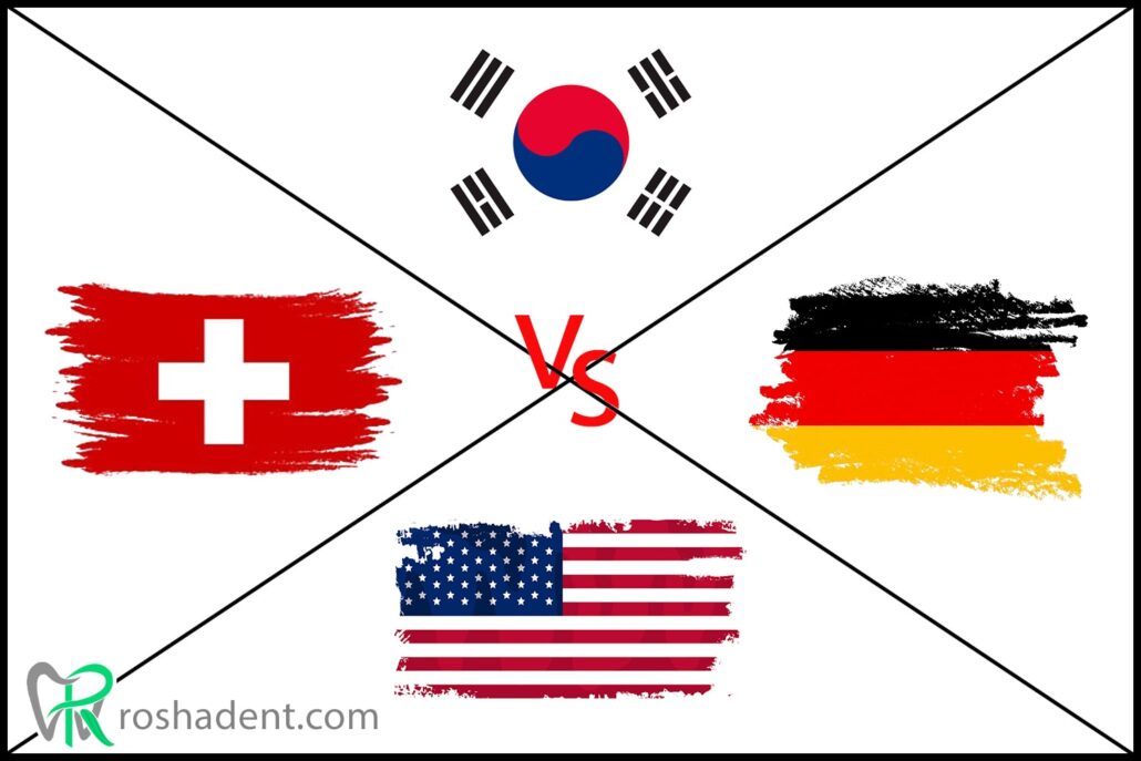 ایمپلنت کره ای یا سوئیسی، آلمانی و آمریکایی