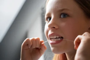 Children's dental flossing