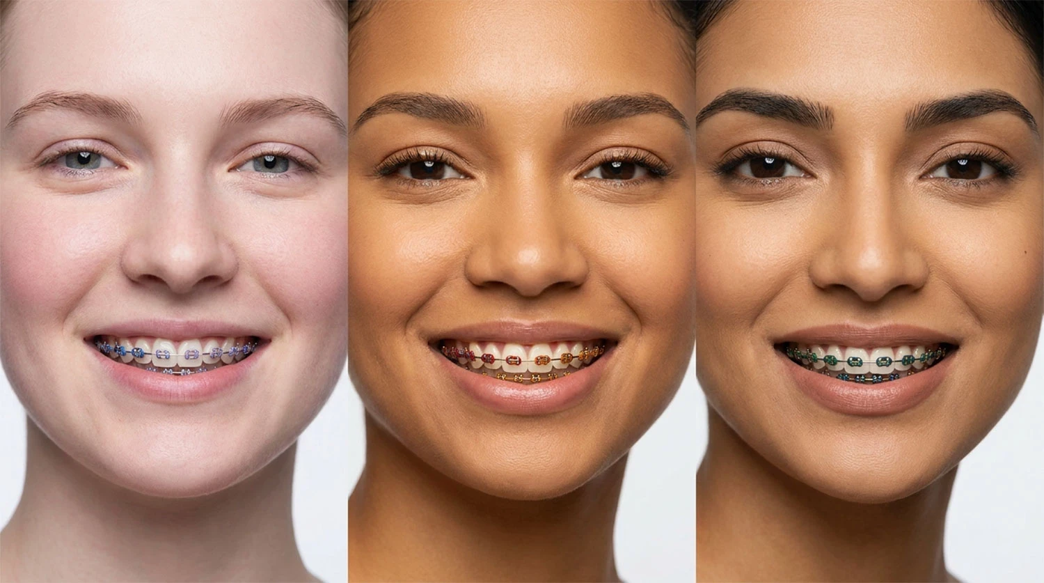 راهنمای انتخاب رنگ ارتودنسی رنگی بریس براکت رنگی color orthodontics