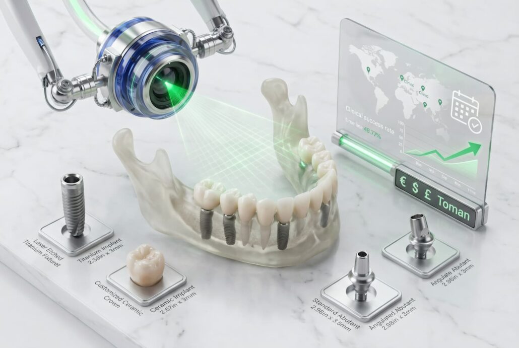 قیمت ایمپلنت دندان هزینه ایمپلنت دندان implant cost