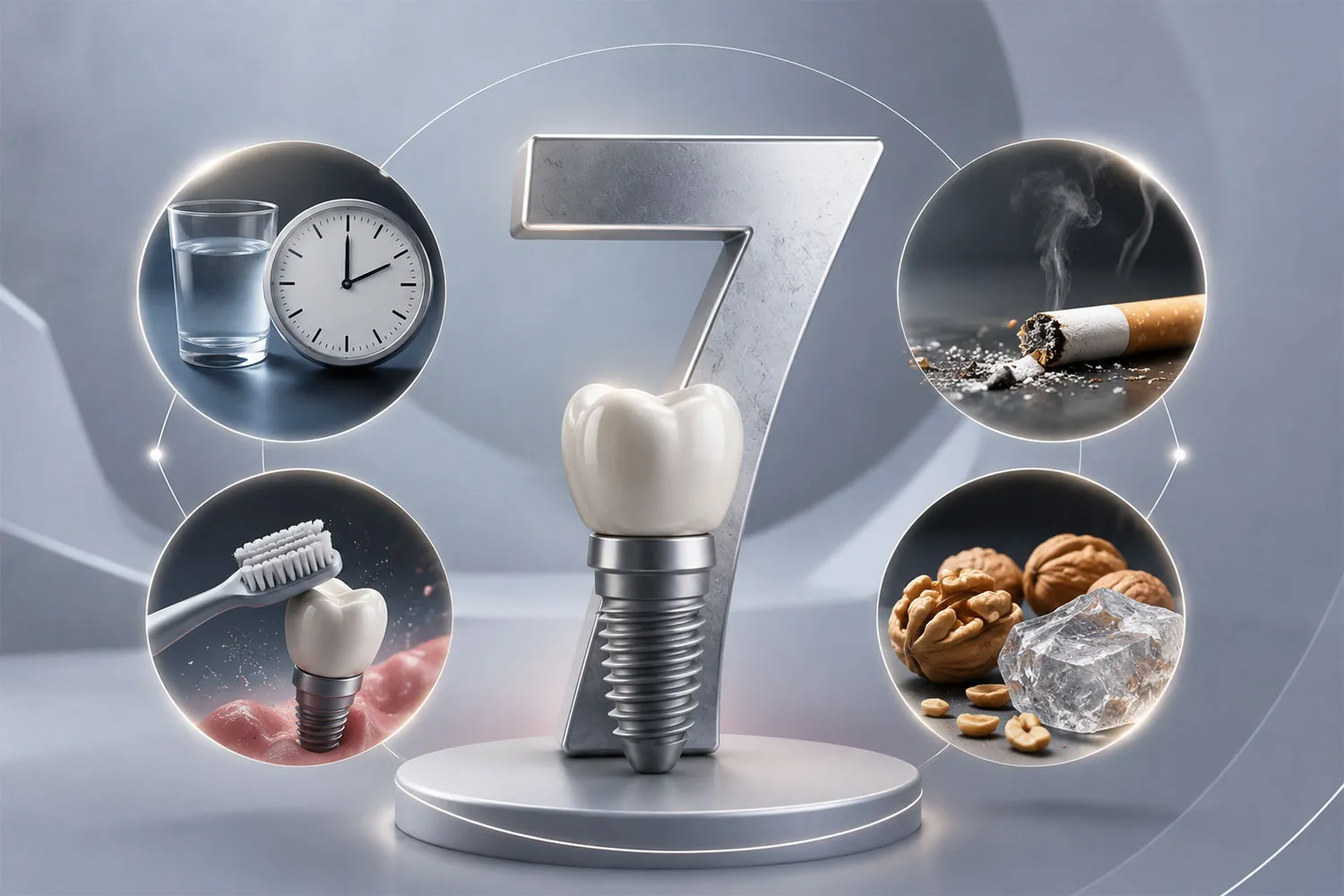 ۷ اشتباه بعد از ایمپلنت دندان 7 mistakes after implant
